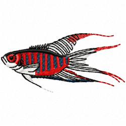 Fishes Embroidery Design 6 Fishes Embroidery Design 6